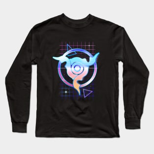 Synthwave Dunmer Emblem Long Sleeve T-Shirt